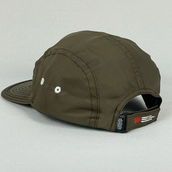Boné Five Panel Chronic Tag Larger Desobedeça - Marrom Escuro - Aba Flexível - Imagem 2