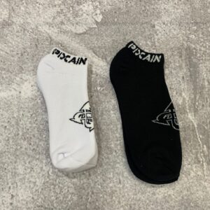 Meia Invisivel Soquete Pixain (Branco/Preto)