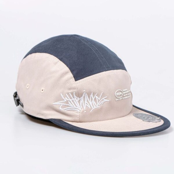 Boné 5 Five Panel Chronic Tag Advanced ORGNL - Creme/Marinho - Aba Flexível