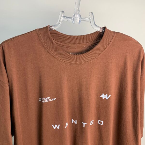 Camisa Hustler Fit Wanted – Fé nas Crianças (Marrom) EXG - Imagem 4