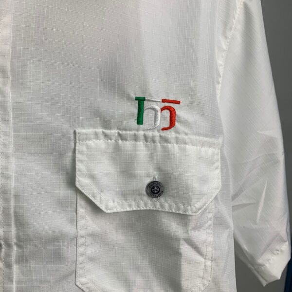Camisa de Botão Ripstop Mafiusu (Branco) M - Imagem 2