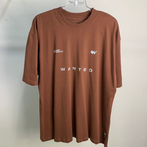 Camisa Hustler Fit Wanted – Fé nas Crianças (Marrom) EXG - Imagem 2