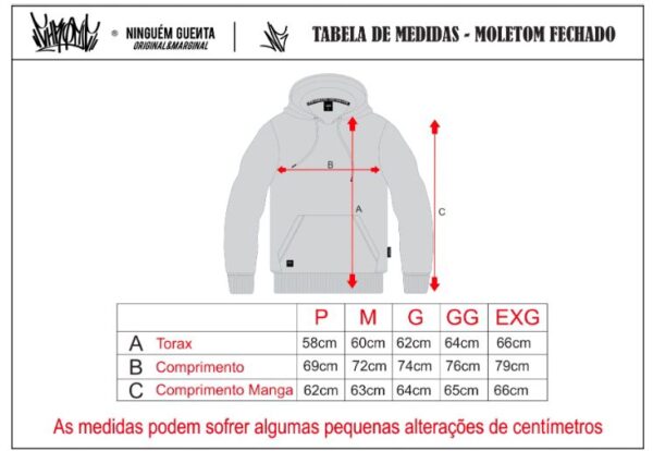 Blusa Moletom Grafite Chronic - Preto/Verm - GG - Imagem 6