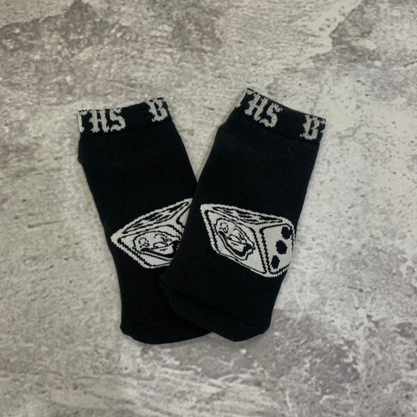 Meia Soquete ´Dados´ Brothas Cash (Branco/Preto)
