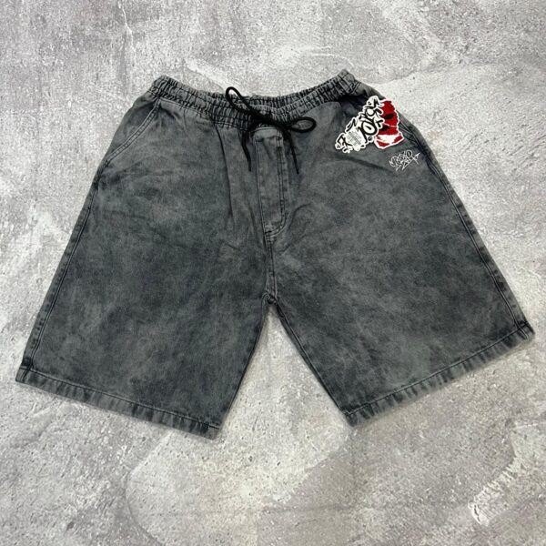 Bermuda Jeans Baggy Trip Side (Preto Estonado) P/G e GG
