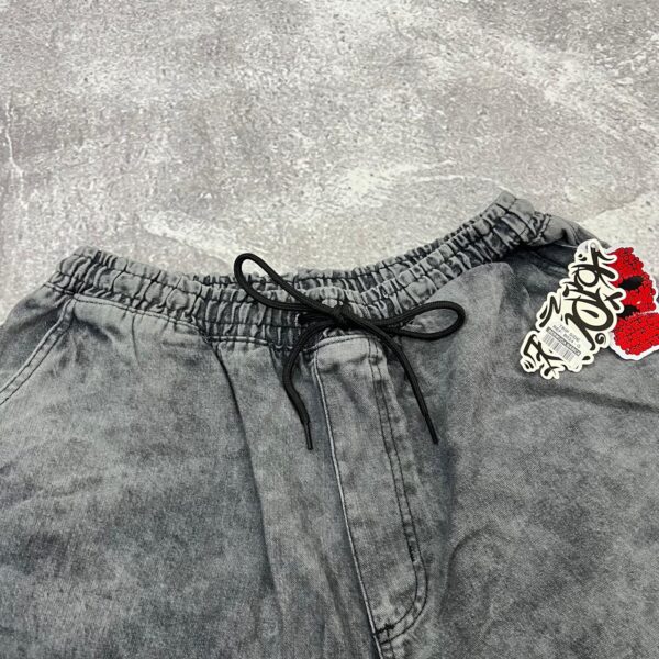 Bermuda Jeans Baggy Trip Side (Preto Estonado) P/G e GG - Imagem 3
