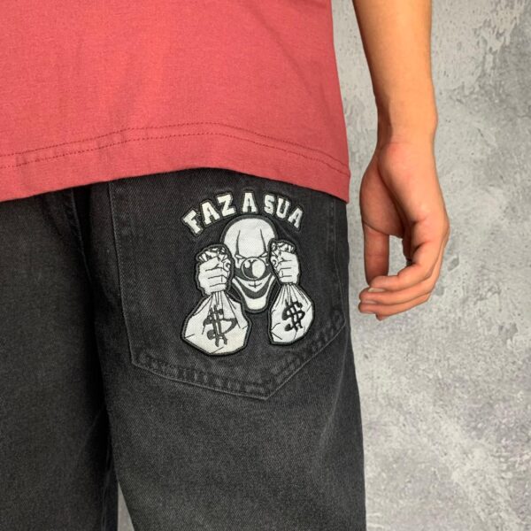Bermuda Jeans Balão `Faz a Sua` Brothas Cash - N40 e N42 - Imagem 4
