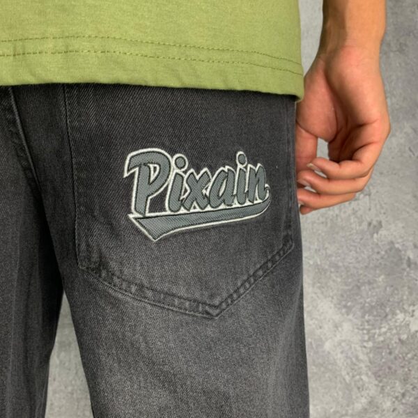 Bermuda Jeans Balão Logo Pixain Culture - N48 - Imagem 4
