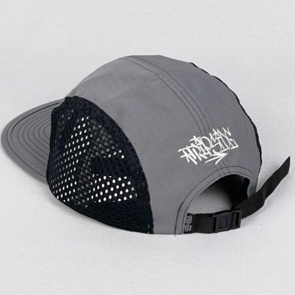 Boné Five Panel Trip Side Tela logo Front - Cinza - Aba Flexível - Imagem 2