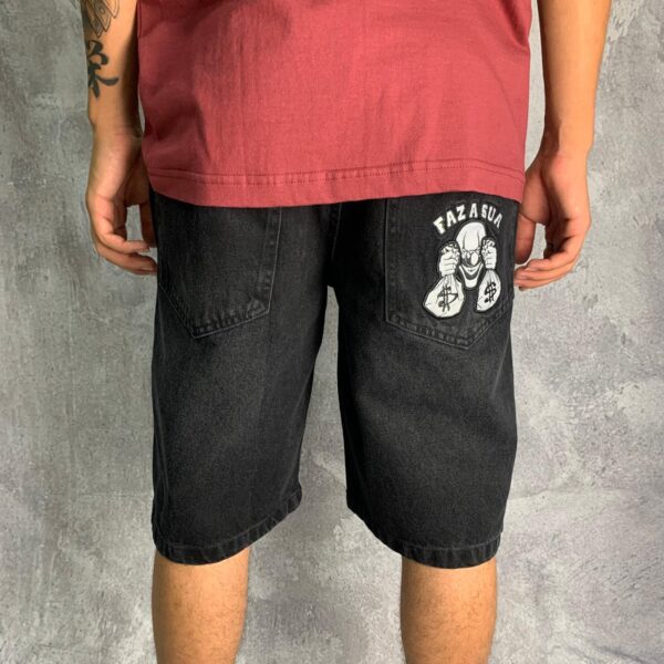 Bermuda Jeans Balão `Faz a Sua` Brothas Cash - N40 e N42 - Imagem 2
