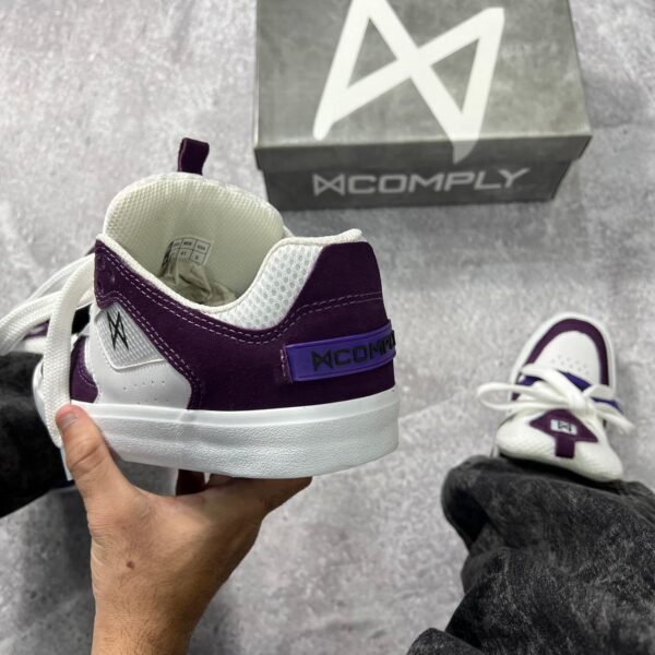 Tênis Comply Carbon - Branco/Roxo - N36/N40/N41/N42/N43 - Imagem 3