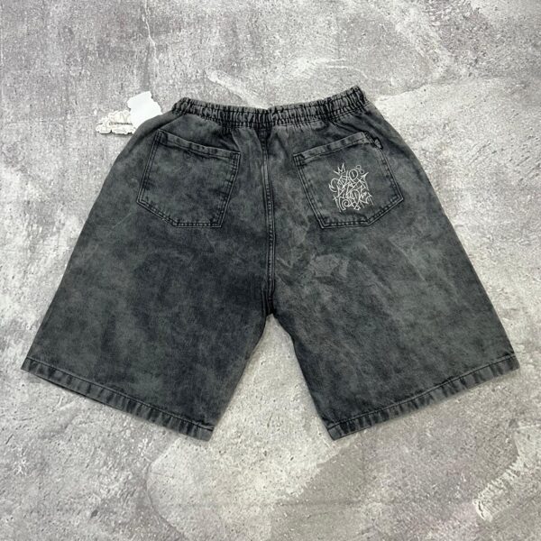 Bermuda Jeans Baggy Trip Side (Preto Estonado) P/G e GG - Imagem 2
