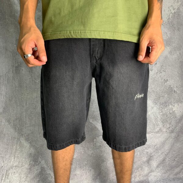 Bermuda Jeans Balão Logo Pixain Culture - N48 - Imagem 3