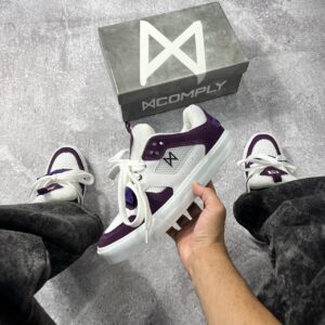 Tênis Comply Carbon - Branco/Roxo - N36/N40/N41/N42/N43