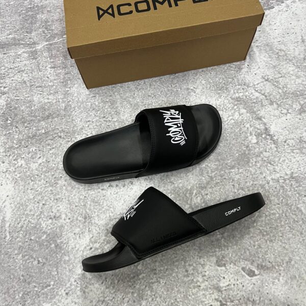 Chinelo Slide Comply (Preto) N39/N40/N41/N42/N43/N44 - Imagem 2