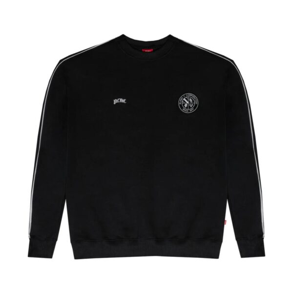 BLUSA MOLETOM CARECA PLANO C  CREWNECK "PLNC CLUB" (PRETO) G