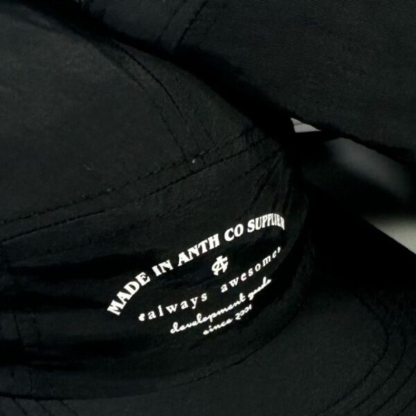 BONÉ FIVE PANEL ANTH CO ALWAYS IMPERMEÁVEL PRETO - Imagem 2