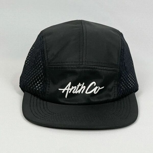 BONÉ FIVE PANEL ANTH CO MESH PRETO TELA - Imagem 2