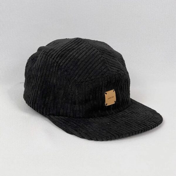 BONÉ FIVE PANEL  ANTH CO VELUDO PRETO