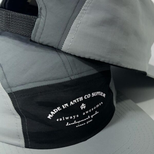 BONÉ FIVE PANEL ANTH CO ALWAYS IMPERMEÁVEL CHUMBO/CINZA/PRETO - Imagem 2
