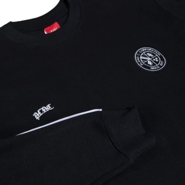 BLUSA MOLETOM CARECA PLANO C  CREWNECK "PLNC CLUB" (PRETO) G - Imagem 3