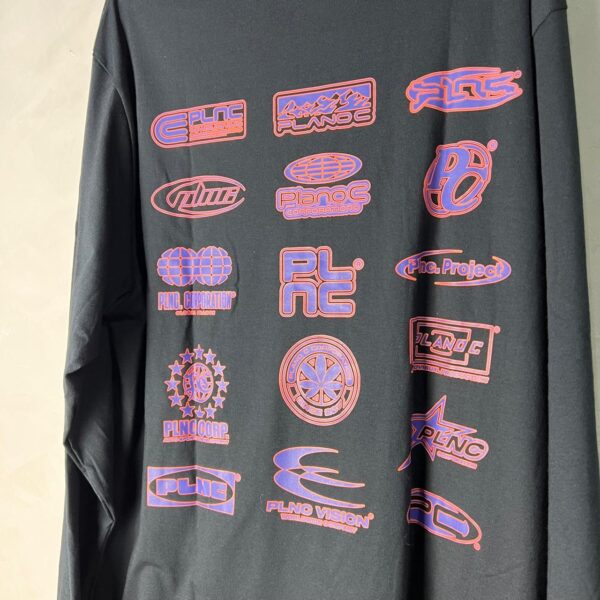 CAMISA PLANO C MANGA LONGA “LOGOS” (PRETO) M - Imagem 4