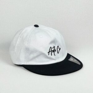 BONÉ SIX PANEL ANTH CO FIRST BRANCO/PRETO (ABA FLEXÍVEL)
