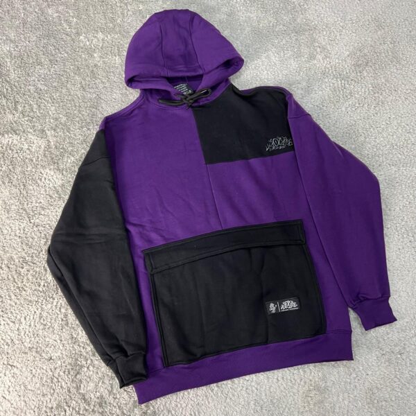 Blusa Moletom Trip Side Fragments - (Roxo/Preto)  G e GG - Imagem 4