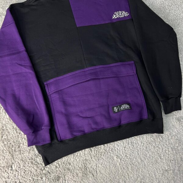 Blusa Moletom Trip Side Fragments – (Preto/Roxo) G e GG - Imagem 2