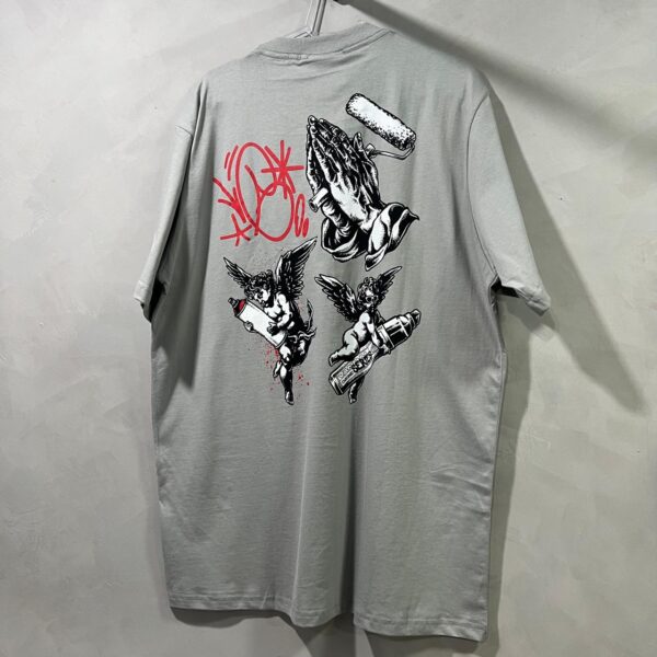 CAMISA CHRONIC `ANJOS´ (Cinza) G