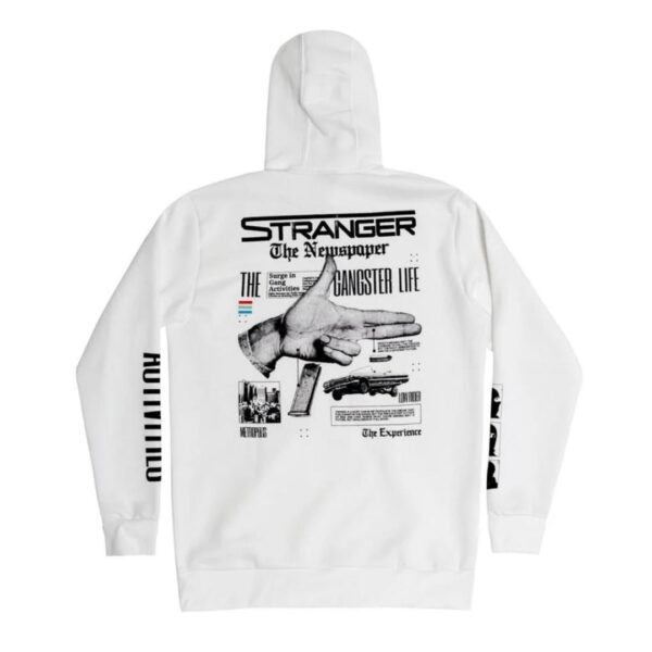 Blusa Moletom Stranger Newpaper (Branco) G
