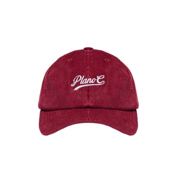 BONÉ 6 PANEL COTELÊ MERLOT PLANO C (BORDO)