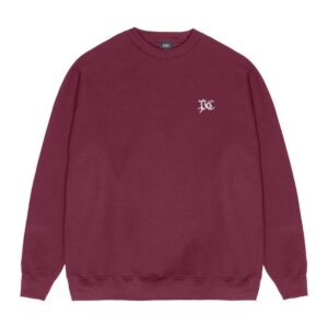 BLUSA MOLETOM PLANO C  CREWNECK "PC" WINE