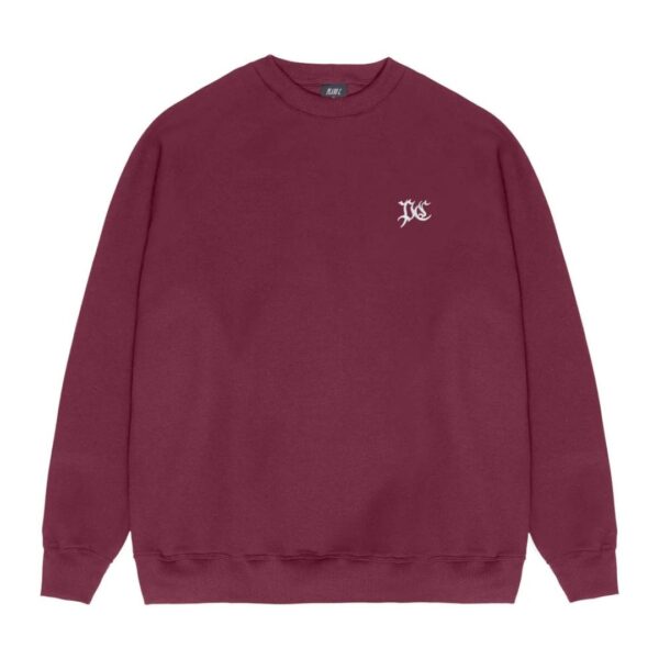 BLUSA MOLETOM PLANO C  CREWNECK "PC" WINE