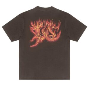 CAMISA PLANO C  "FLAMES" BROWN