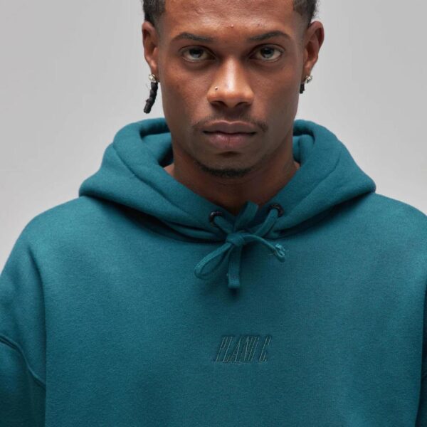 BLUSA MOLETOM PLANO C HOODIE "LOGO" DARK SEA - Imagem 2