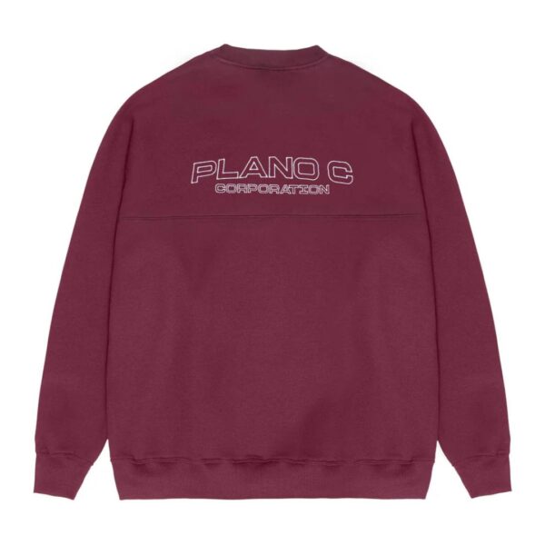 BLUSA MOLETOM PLANO C  CREWNECK "PC" WINE - Imagem 2