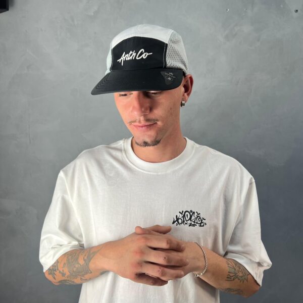 Boné Five Panel Anth Signature Mesh Lateral - Preto/Branco/Cinza - Imagem 3