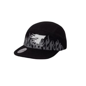 Boné 5 Five Panel Trip Side Fire (Preto/Branco)