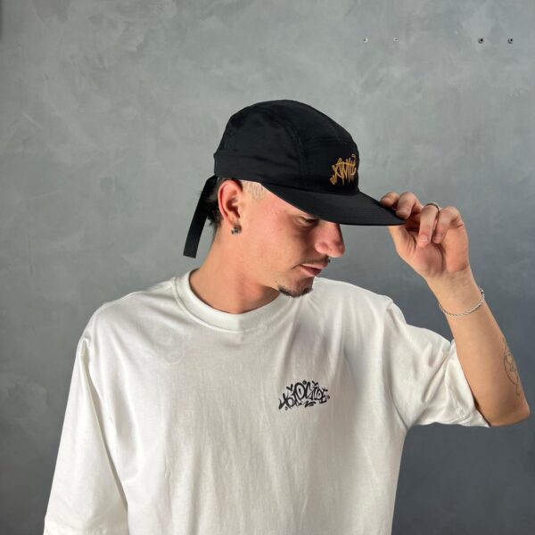 Boné Five Panel Anth Logo - Preto/Amarelo - Imagem 2