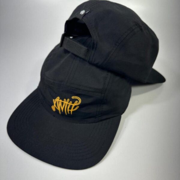 Boné Five Panel Anth Logo - Preto/Amarelo