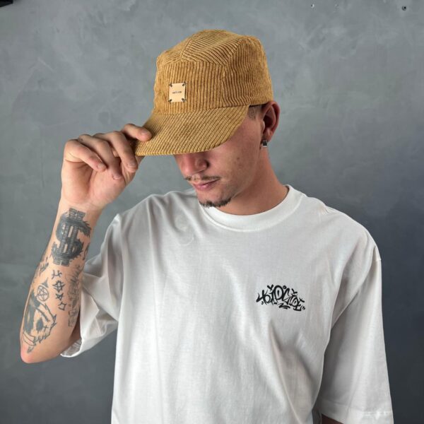 Boné Five Panel De Veludo Anth - Bege - Imagem 4