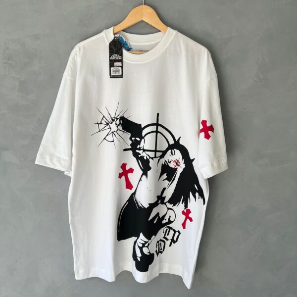 Camisa Oversized Trip Side Shot (Branco)