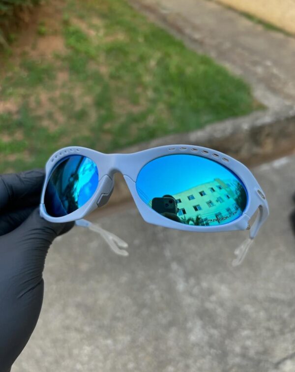 Óculos Oakley Plantaris Matte Stonewash Prizm Deep Water (Azul) - Imagem 2