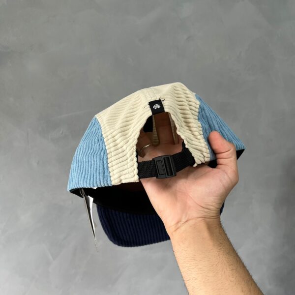 Boné Five Panel Veludo QC Anth (Azul/Azul/Creme) - Imagem 6