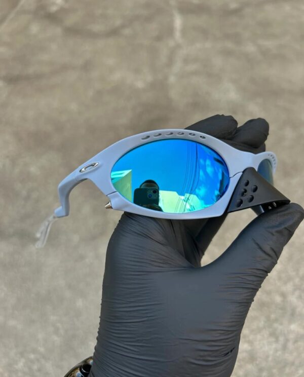 Óculos Oakley Plantaris Matte Stonewash Prizm Deep Water (Azul) - Imagem 3