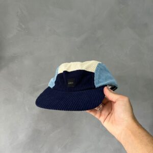 Boné Five Panel Veludo QC Anth (Azul/Azul/Creme)