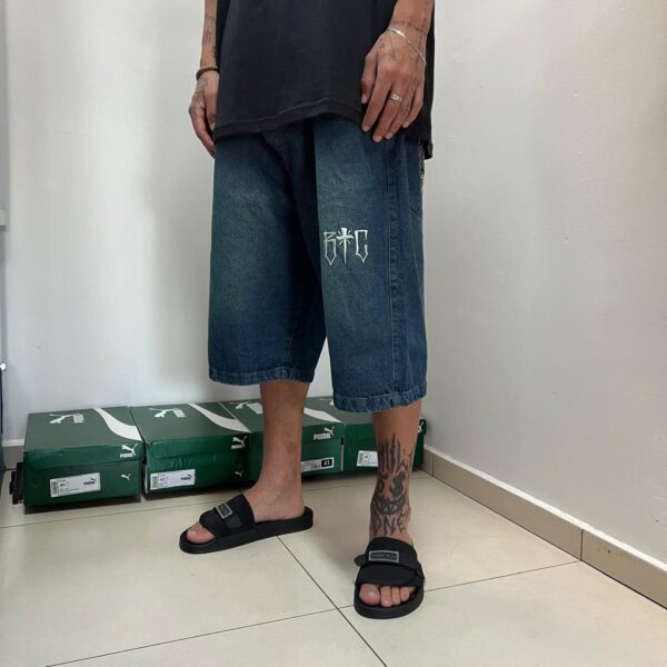 Bermuda Jeans Balão Brothas Cash Money - Imagem 2